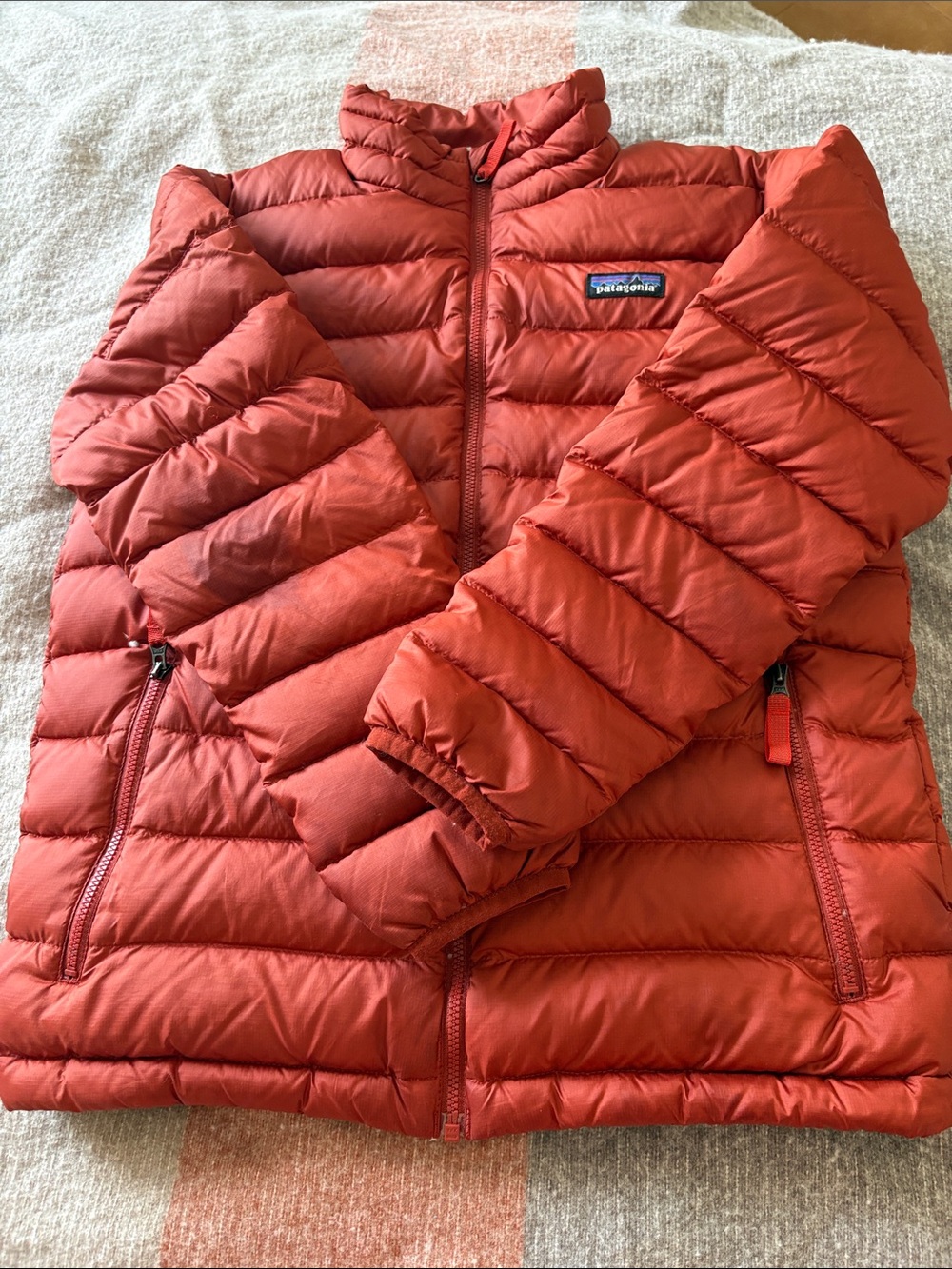 Patagonia Kids' Brick Red Puffer Jacket Sz. L 12
